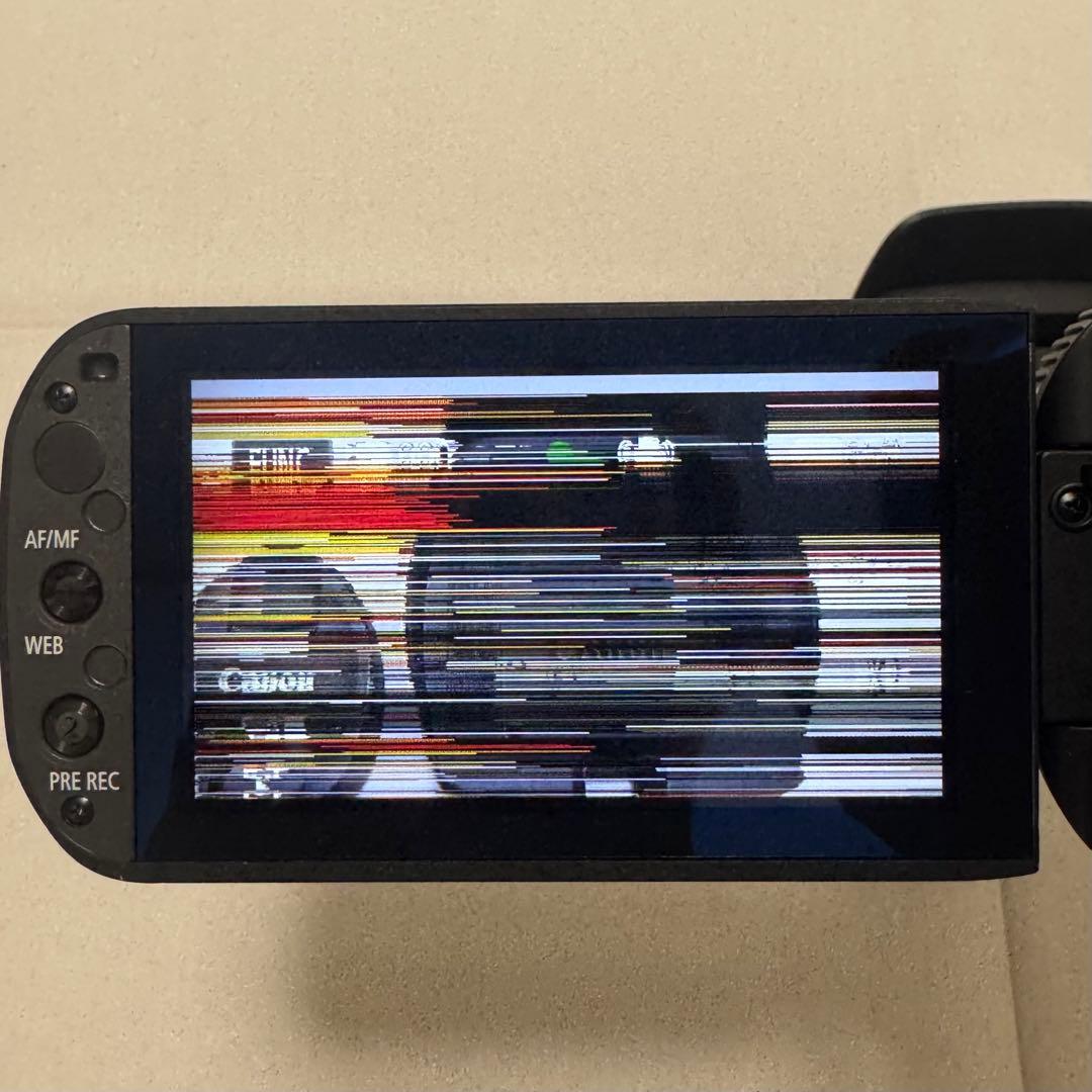 【画面に不具合】 Canon HDビデオカメラ iVIS HF G20 ジャンク