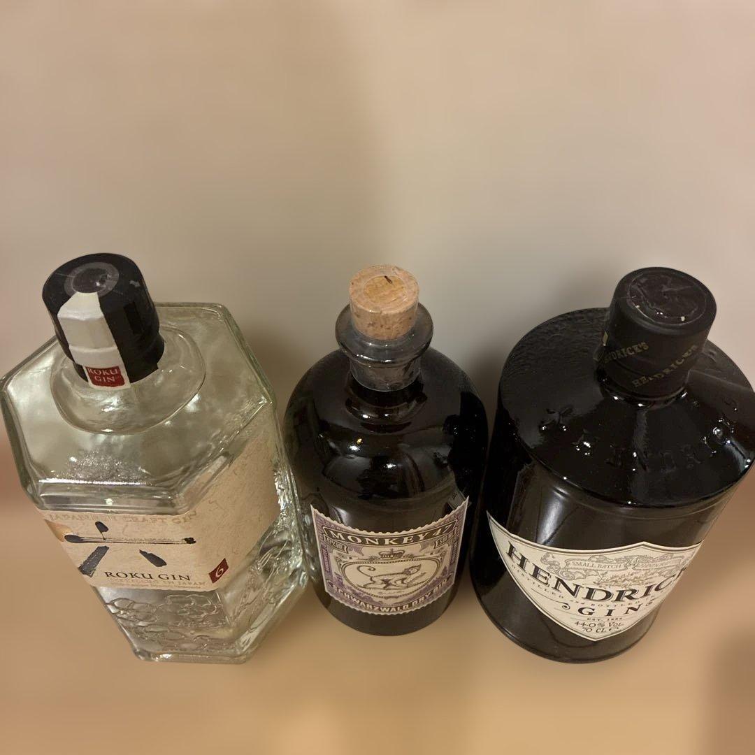 ジン3本セット　Roku 、Monkey 47、Hendrick's