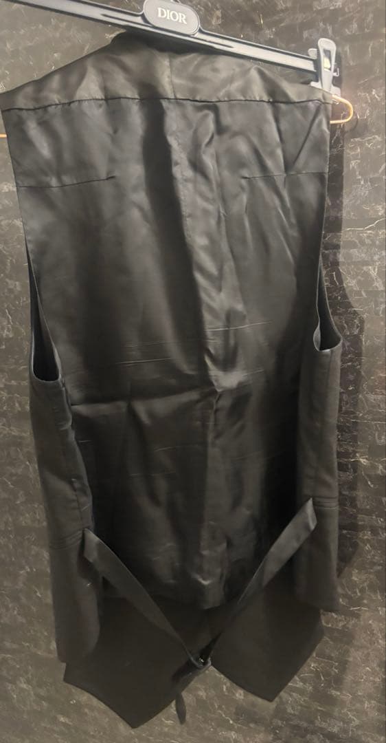 DIOR HOMME デザインダブルプリーツジレ★ベスト50