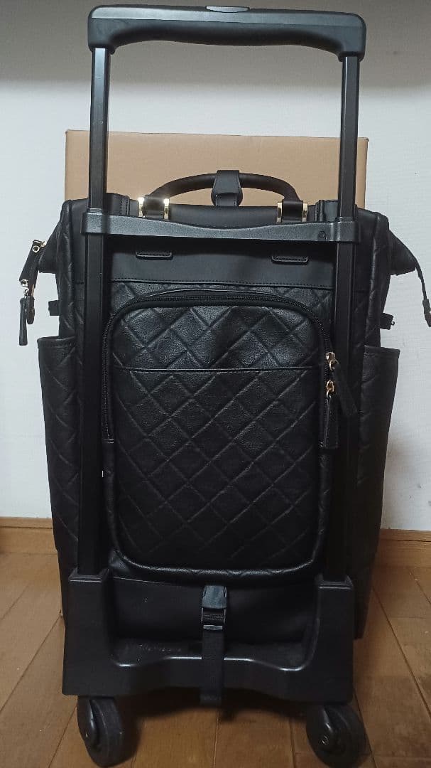 SWANY D-283 スワニー　縦ボストン型キャリーバッグ　黒　箱有り