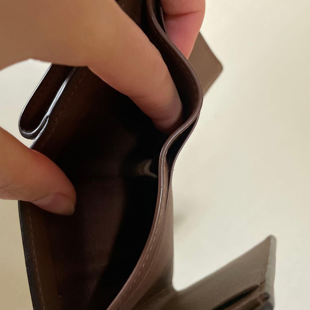 【新品】coach ＊ 三つ折り財布 ブラウン