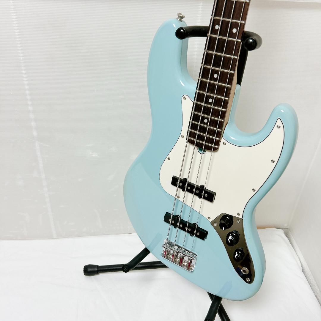 美品 Bacchus バッカス JAZZ BASS ジャズベース 水色 ブルー