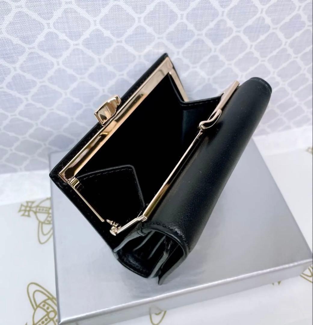 【ショッパー付】新品 ヴィヴィアン・ウエストウッド 三つ折り財布 黒