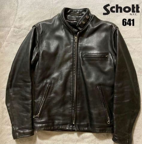 【美品⠀】schott641 38インチシングルライダース