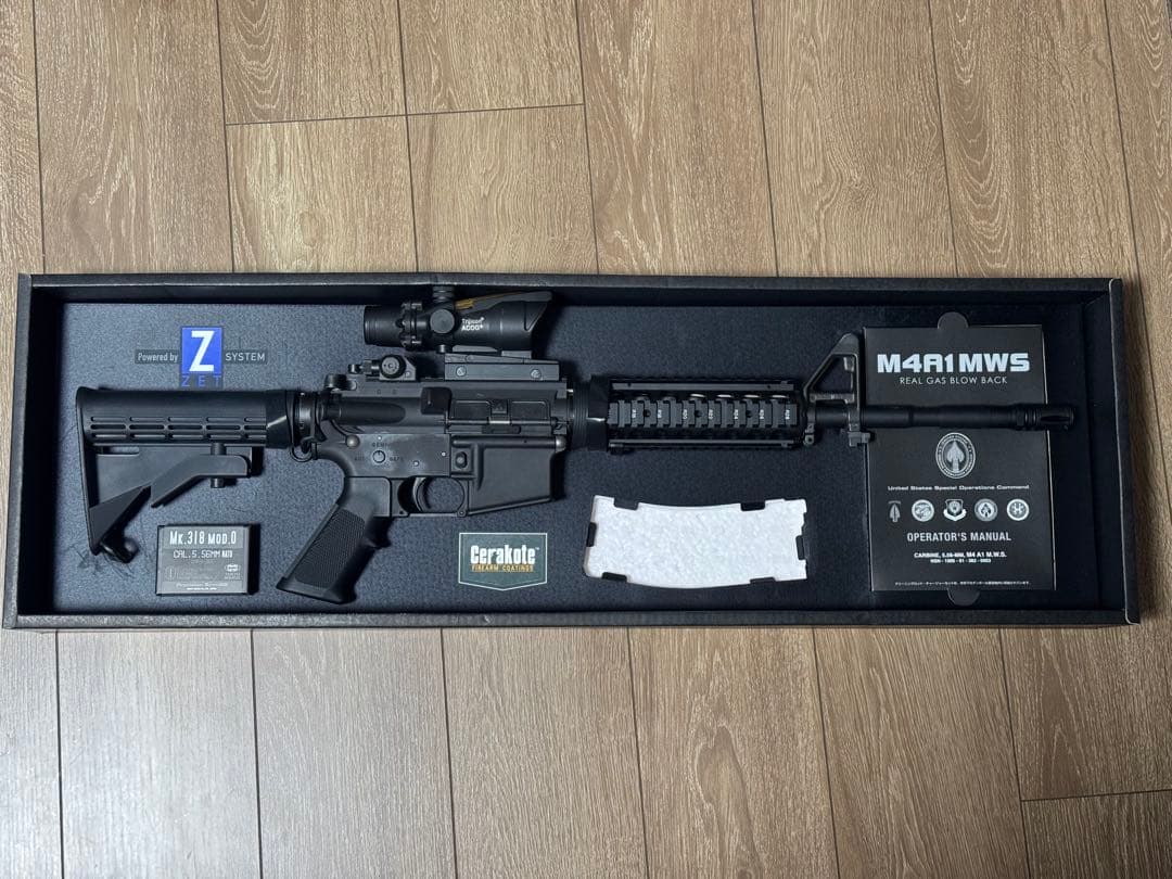 東京マルイ　M4A1 MWS ガスガン　マガジンなし　キャリーバッグ付き