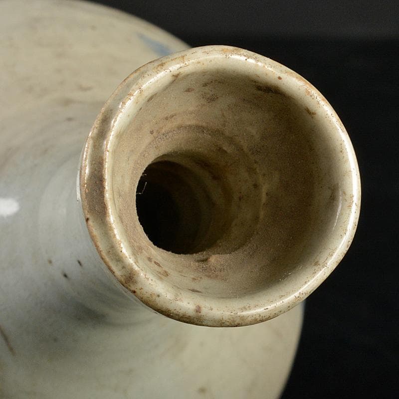 朝鮮美術　李朝　高麗白磁　染付　徳利　N　R5929