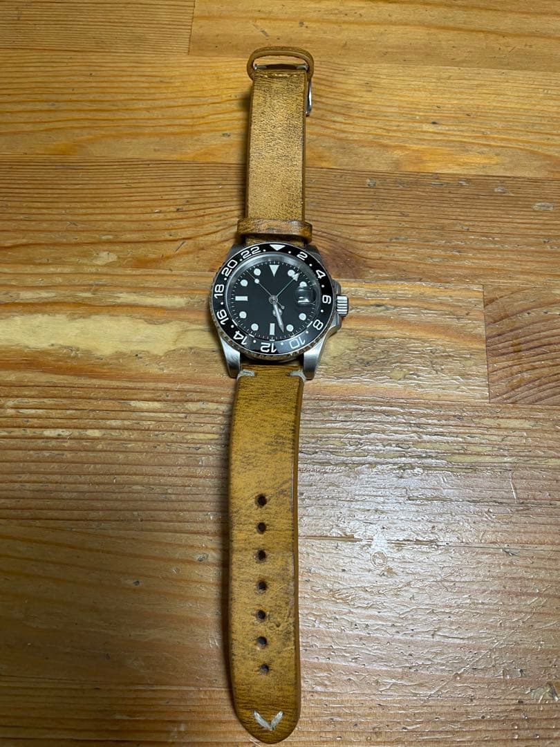 GMTマスタータイプ　自動巻き　ロゴ無し　ダイバー