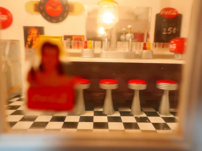 爆レア★絶版★コカコーラ ダンバリーミント アメリカンダイナー ジオラマクロック