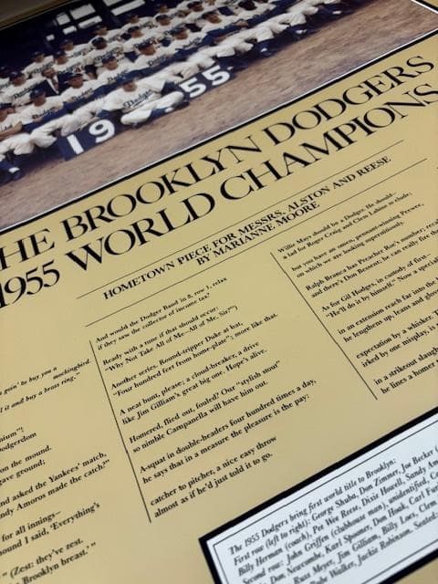 額装済/Brooklyn Dodgers 1955/ポスター/インテリア/アート