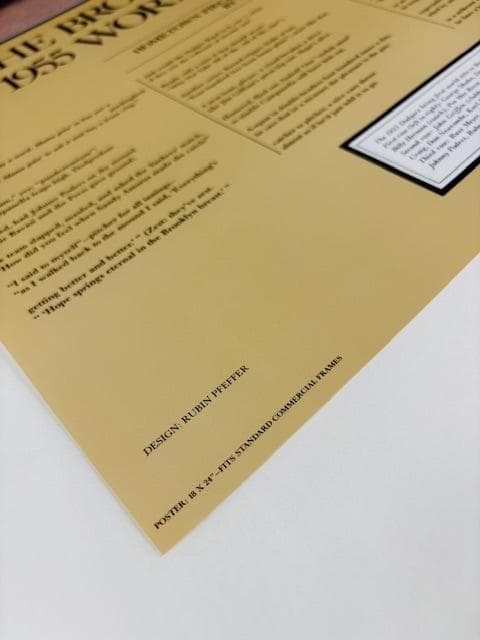 額装済/Brooklyn Dodgers 1955/ポスター/インテリア/アート