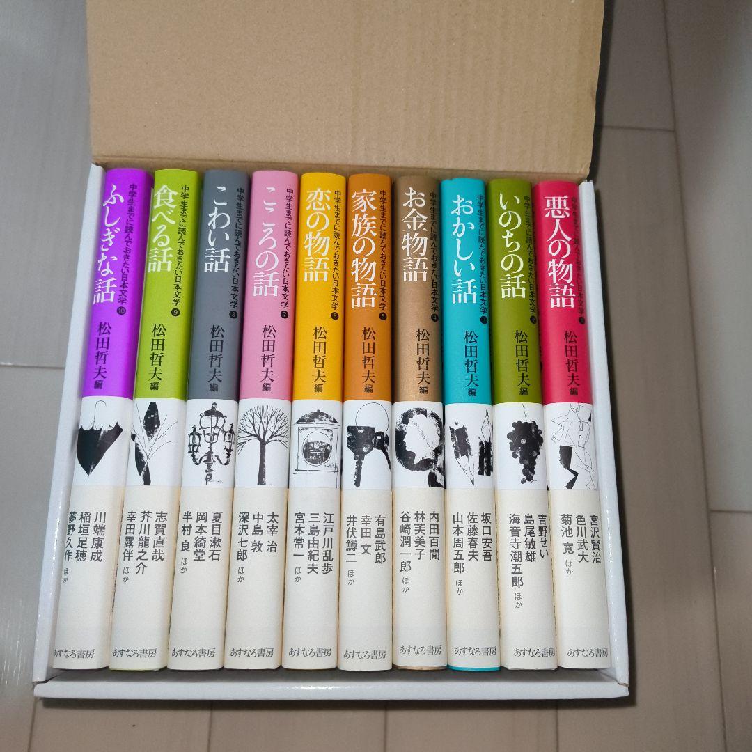 中学生までに読んでおきたい日本文学 全10巻セット 松田哲夫 編 .