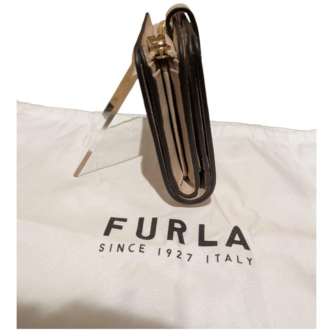 【新品未使用 ★箱付】フルラ バビロンs 二つ折り財布 ベーシュ バレリーナ