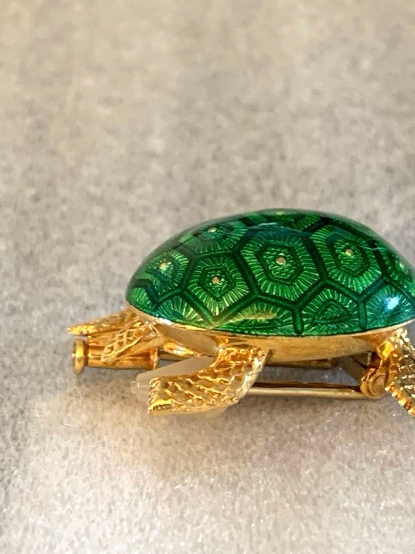 希少☆BOUCHERON☆ブシュロン 亀タートル ヘキサゴン　ブローチ