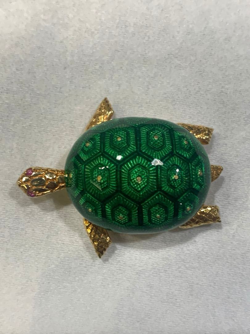 希少☆BOUCHERON☆ブシュロン 亀タートル ヘキサゴン　ブローチ