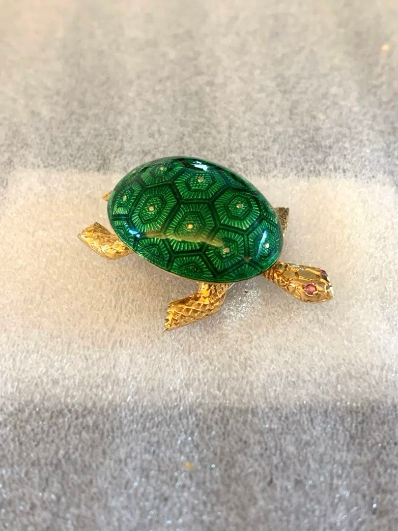 希少☆BOUCHERON☆ブシュロン 亀タートル ヘキサゴン　ブローチ