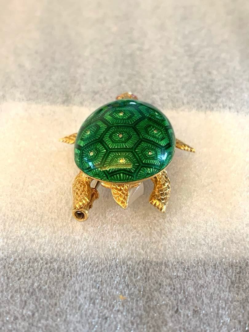 希少☆BOUCHERON☆ブシュロン 亀タートル ヘキサゴン　ブローチ