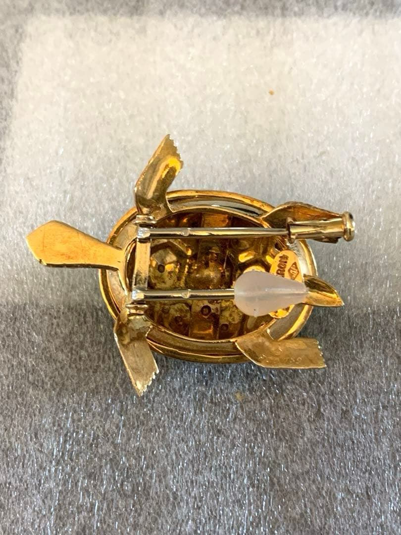 希少☆BOUCHERON☆ブシュロン 亀タートル ヘキサゴン　ブローチ