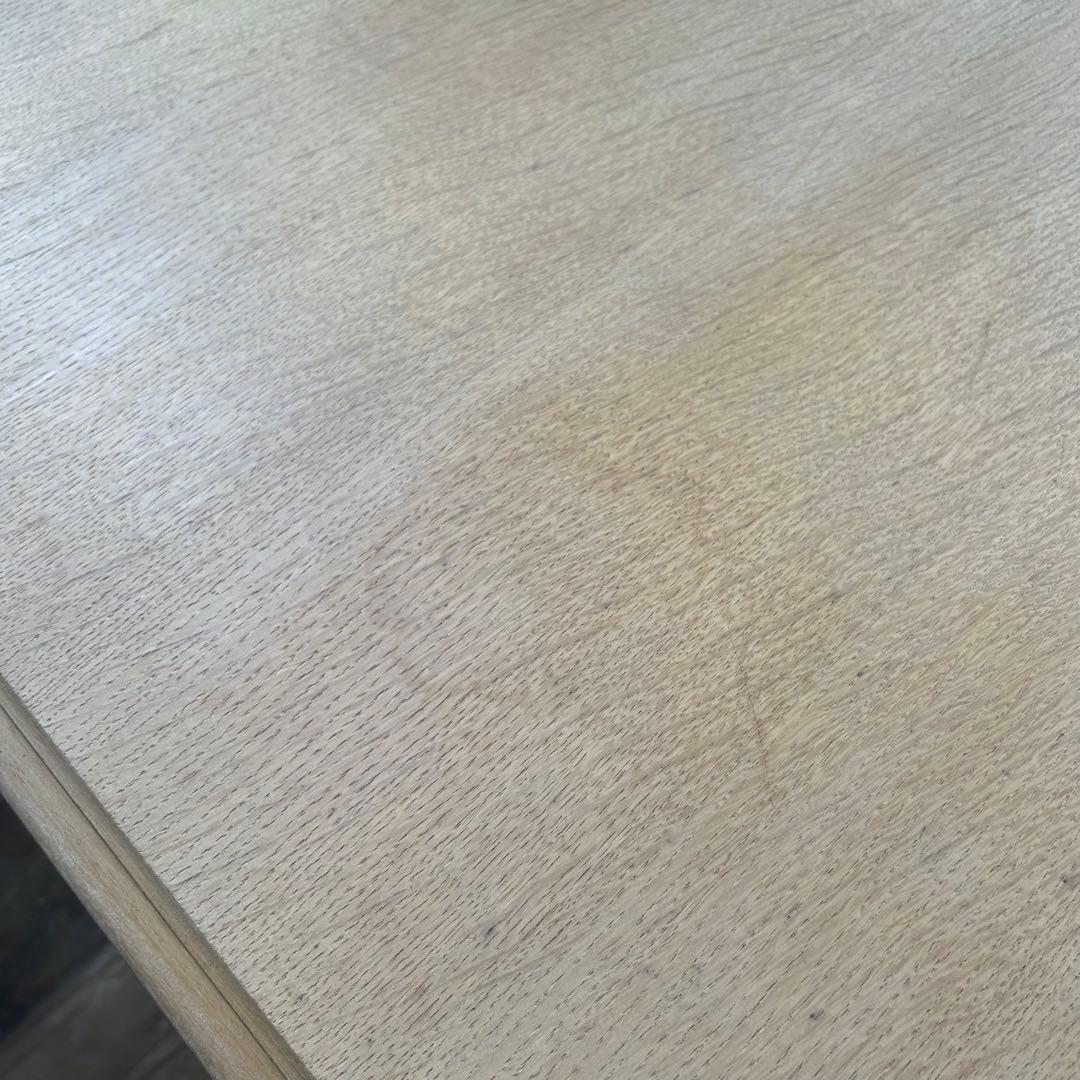 フランスアンティーク　ダイニングテーブル　スクエアテーブル　猫脚　剥離　正方形