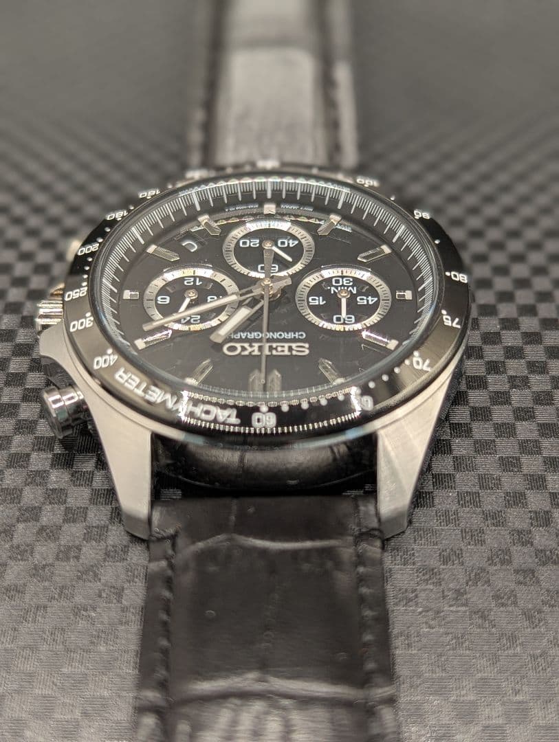 【ほぼ未使用】SEIKO セイコー セレクション 8T63-00D0 黒文字盤