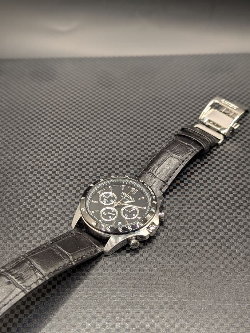 【ほぼ未使用】SEIKO セイコー セレクション 8T63-00D0 黒文字盤