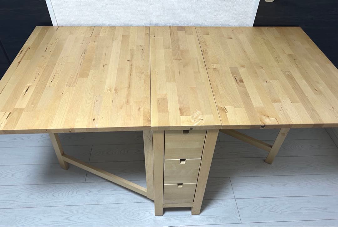 【美品】IKEA イケア　NORDEN バタフライテーブル　折りたたみテーブル