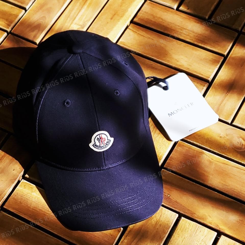 ★天才主義★MONCLER kids 大人OK 帽子 ネイビー Lサイズ