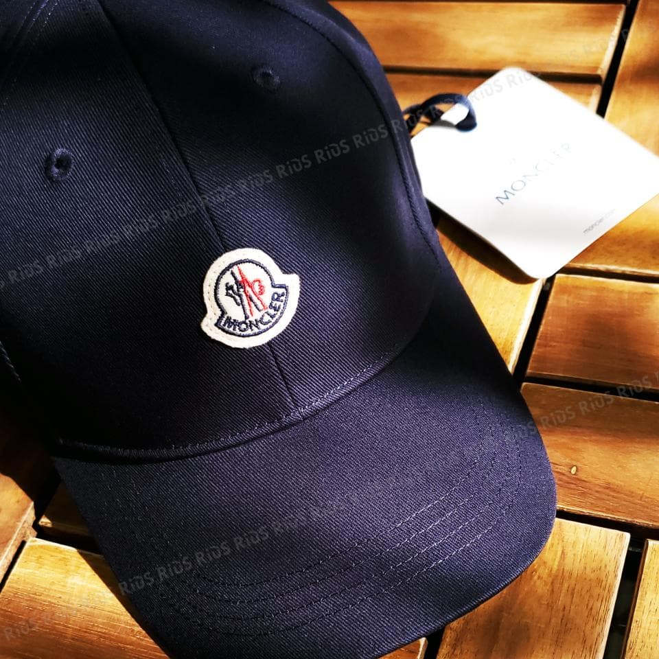 ★天才主義★MONCLER kids 大人OK 帽子 ネイビー Lサイズ