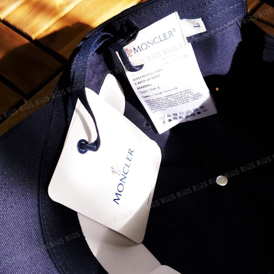 ★天才主義★MONCLER kids 大人OK 帽子 ネイビー Lサイズ