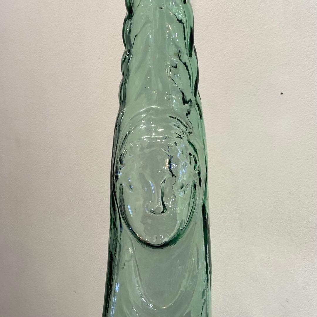 イタリア ビンテージワインボトル 緑ガラス