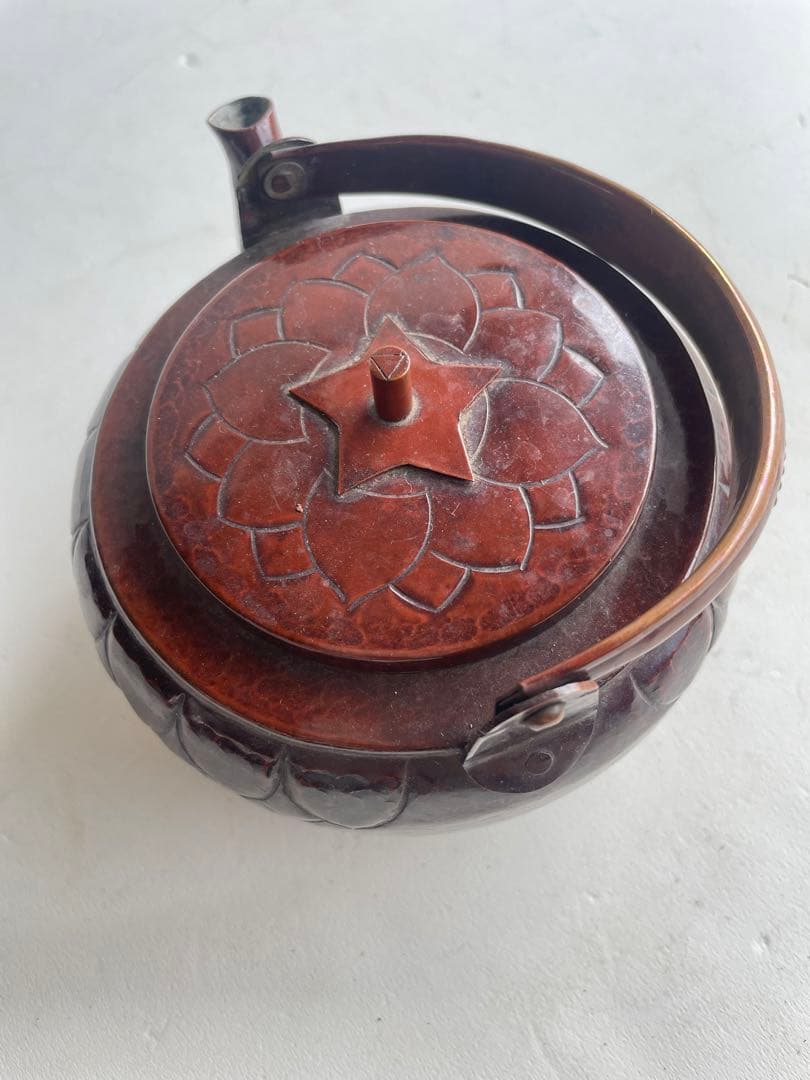 煎茶 銅製 洗瓶 水次 茶道具 古道具 アンティーク ビンテージ