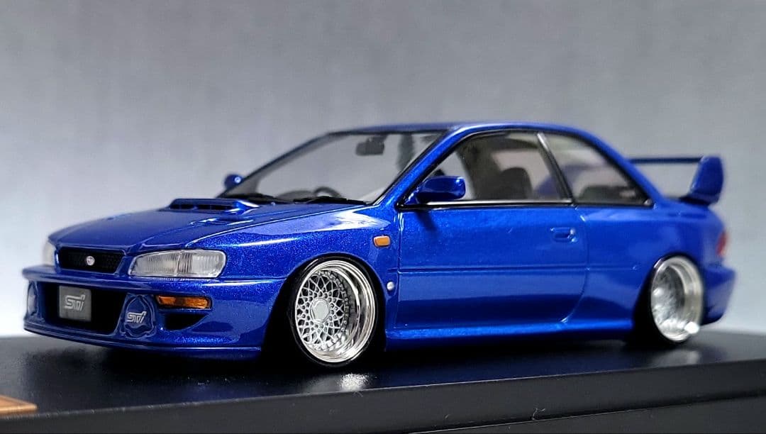 1/43　スバル　インプレッサ改　22B-STi　BBS-RS　アルミ製　深リム