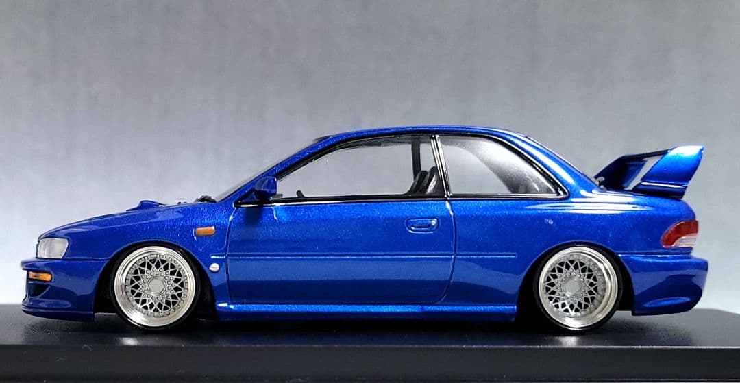 1/43　スバル　インプレッサ改　22B-STi　BBS-RS　アルミ製　深リム