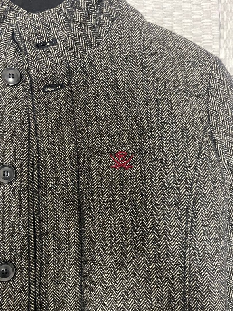 【今月のみ値引き中】RJB 　ヘリンボーン柄　スタンドカラーコート