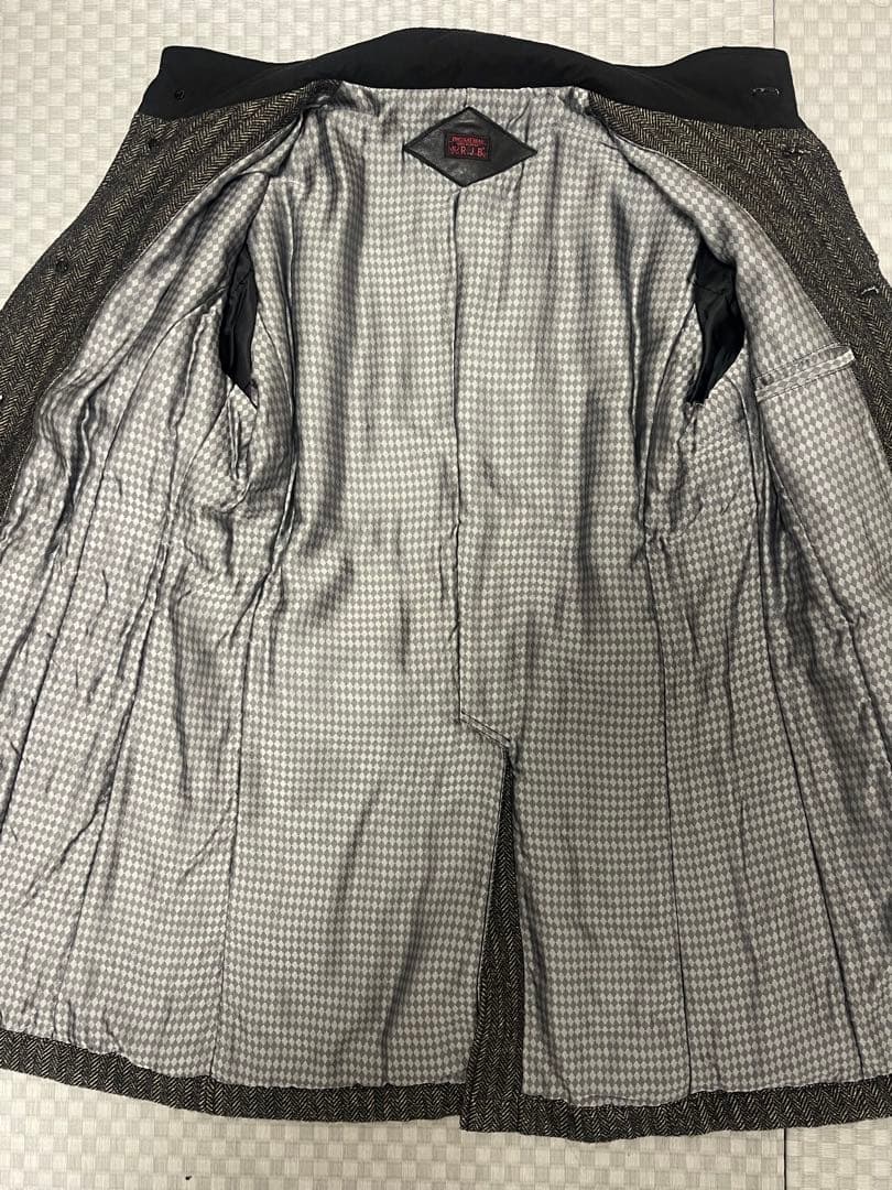 【今月のみ値引き中】RJB 　ヘリンボーン柄　スタンドカラーコート
