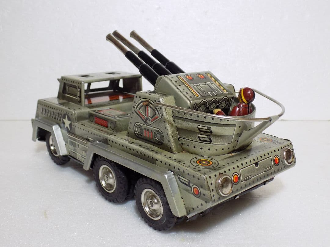 希少ブリキ　三恵玩具　【HALF TRACK】フリクション　動作品
