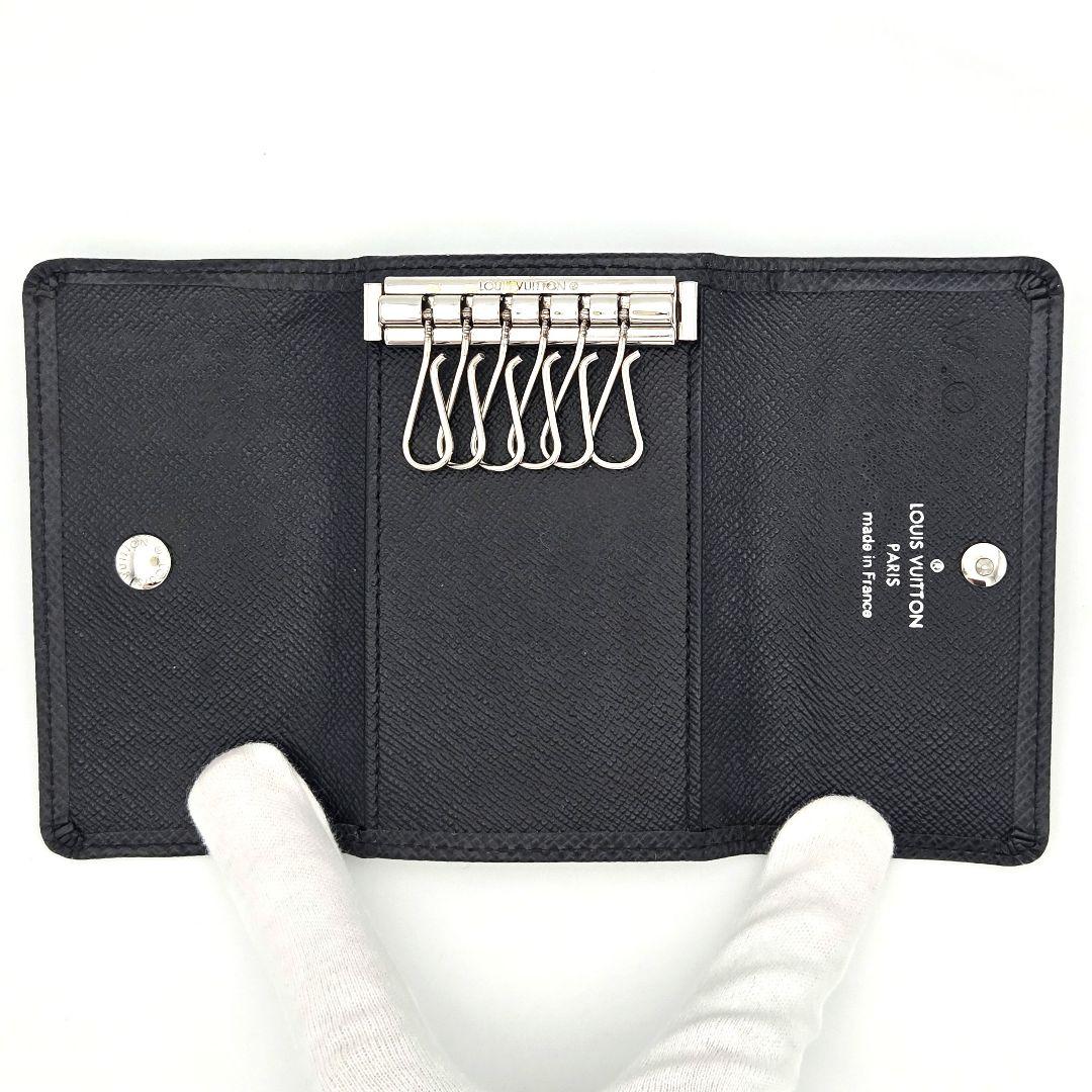 【美品】ルイヴィトン ミュルティクレ6 タイガ キーケース アルドワーズ 黒系