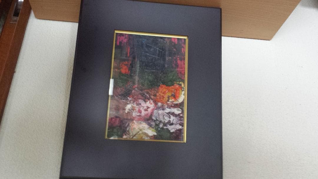 絵画　油絵　花