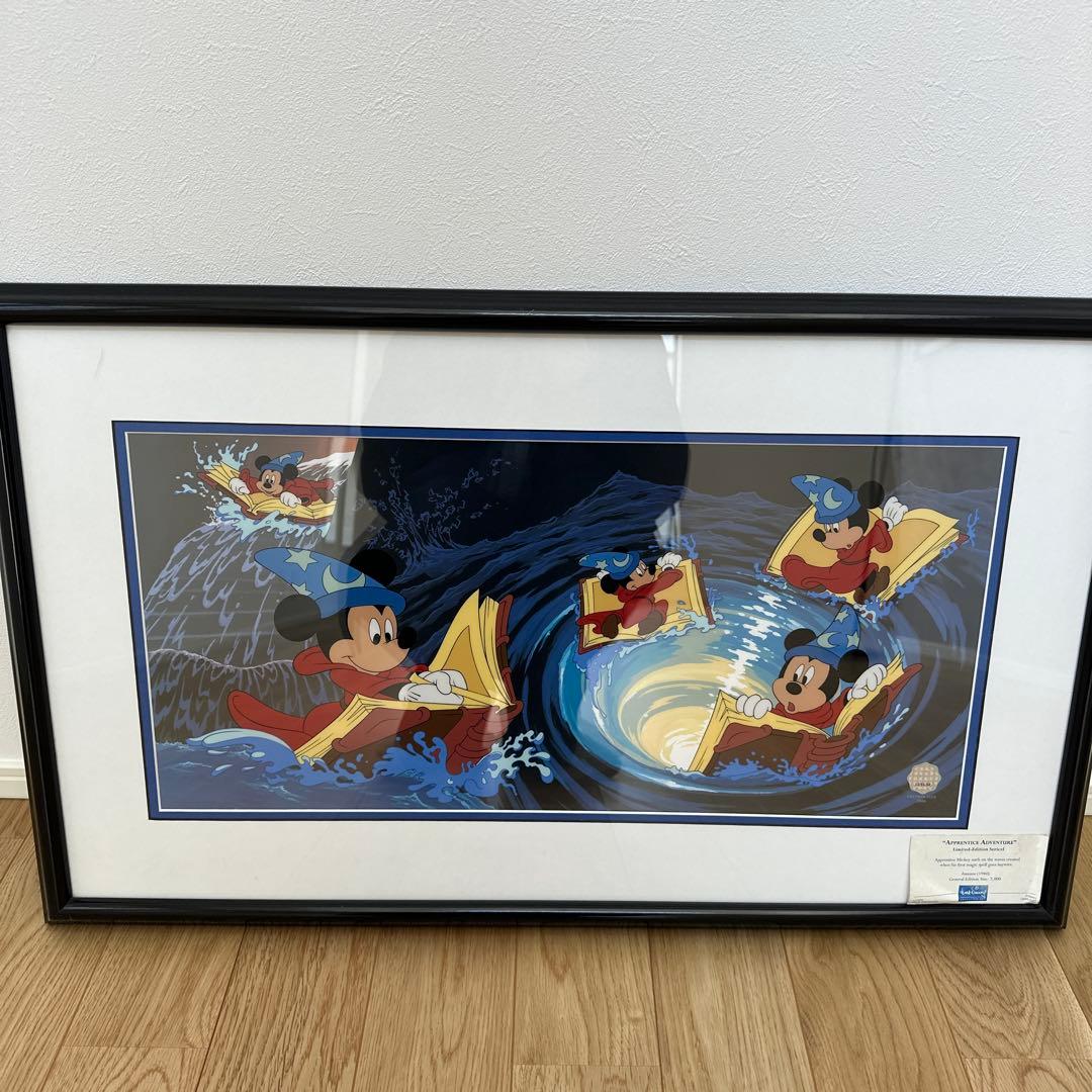 ディズニー ファンタジア ミッキー　弟子　セル画　限定2000 レア