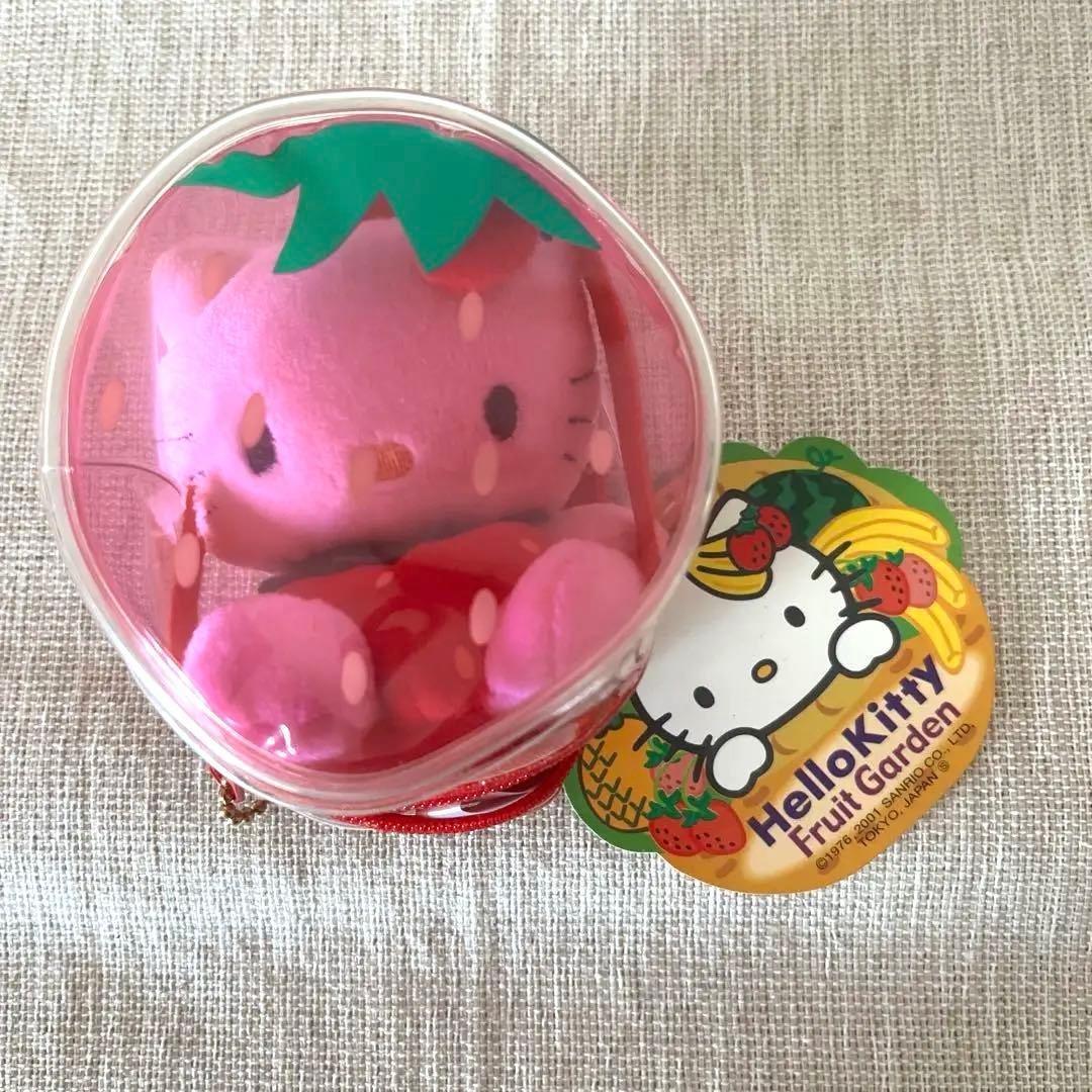 激レアハローキティ フルーツガーデンいちごケース入り 2001年着ぐるみ レトロ