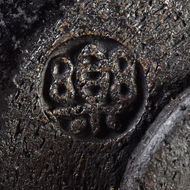 茶道具　楽吉左衛門　黒楽茶碗　時代箱付　M　R8543