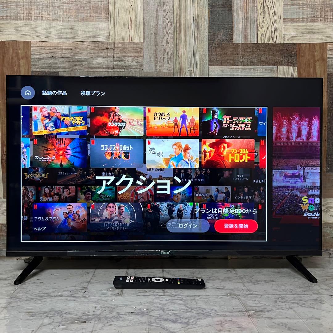 即日受渡❣️全国送料込今年購入RCA 40型Googleテレビ新品リモ付外付録画可