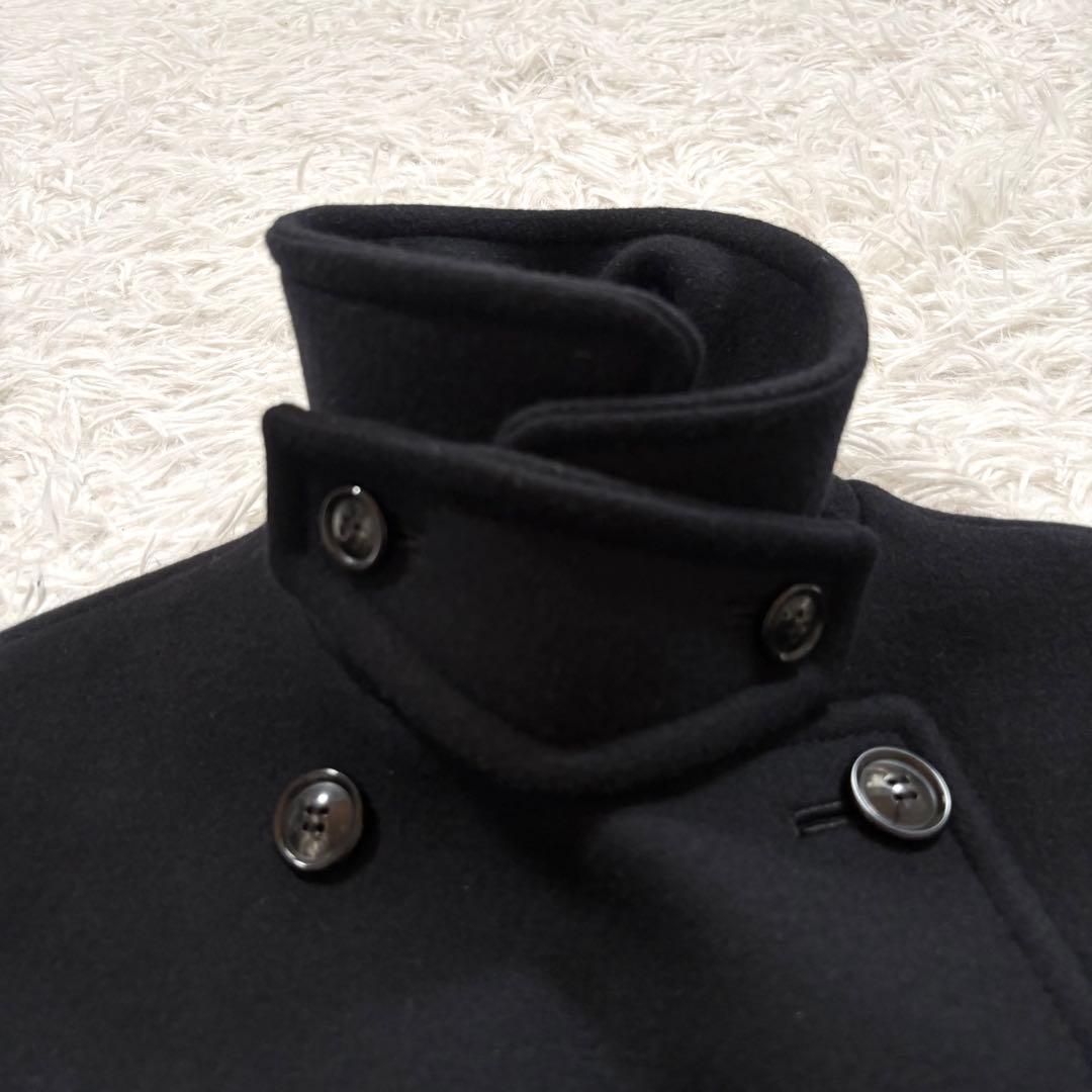 美品✨フレームワーク　ロング　Pコート　メルトンウール　ダブル　ネイビー　38