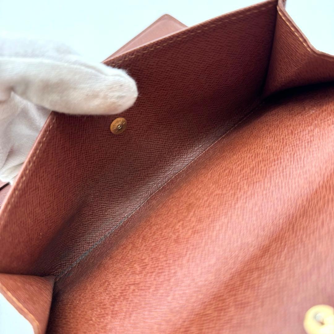 美品✨️ルイヴィトン　モノグラム　インターナショナル　三つ折り財布　wallet