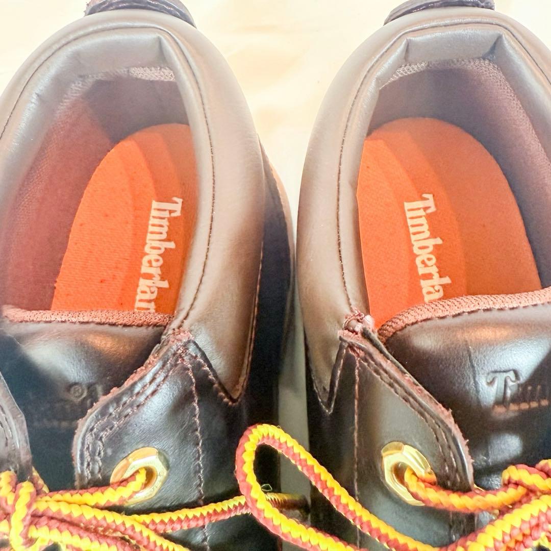 【美品】Timberland モックトゥ レザーシューズ 茶 27cm