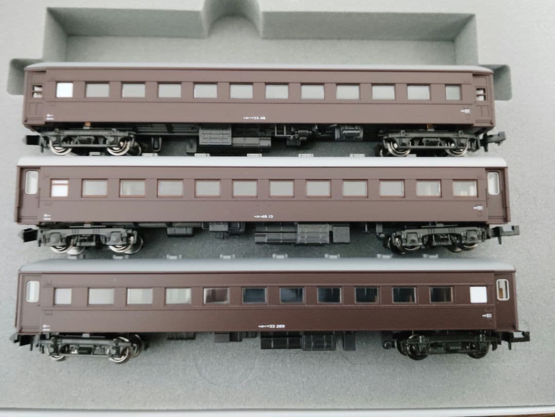KATO 10-1893 JR西日本　マイテ49-2+旧形客車4両セットより3両