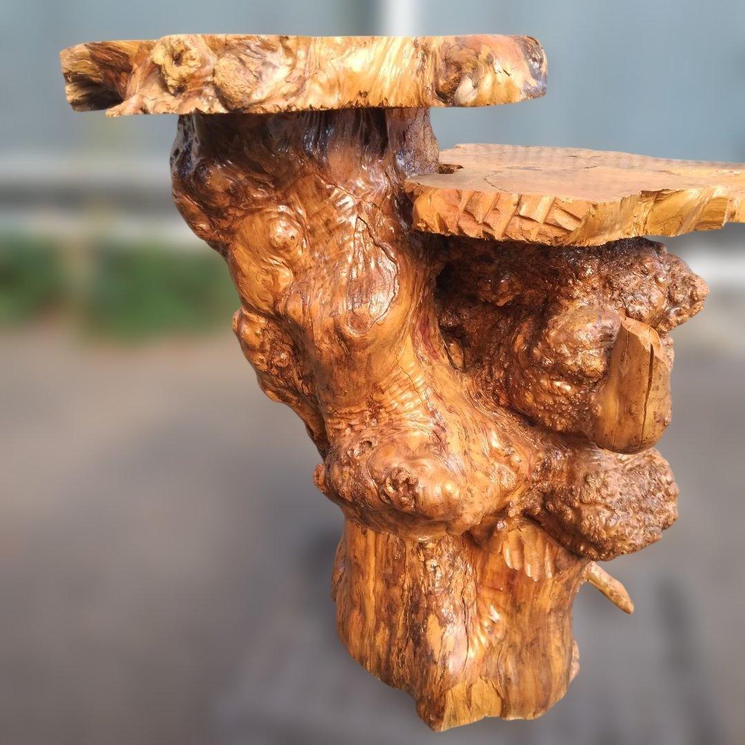 花台、工芸品、置物、自然木、アート、インテリア、展示会、盆栽、盆栽鉢