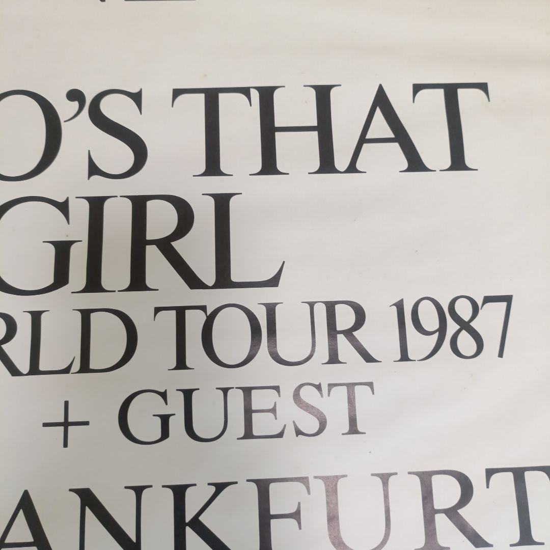マドンナ WHO'S THAT GIRL WORLD TOUR ポスター