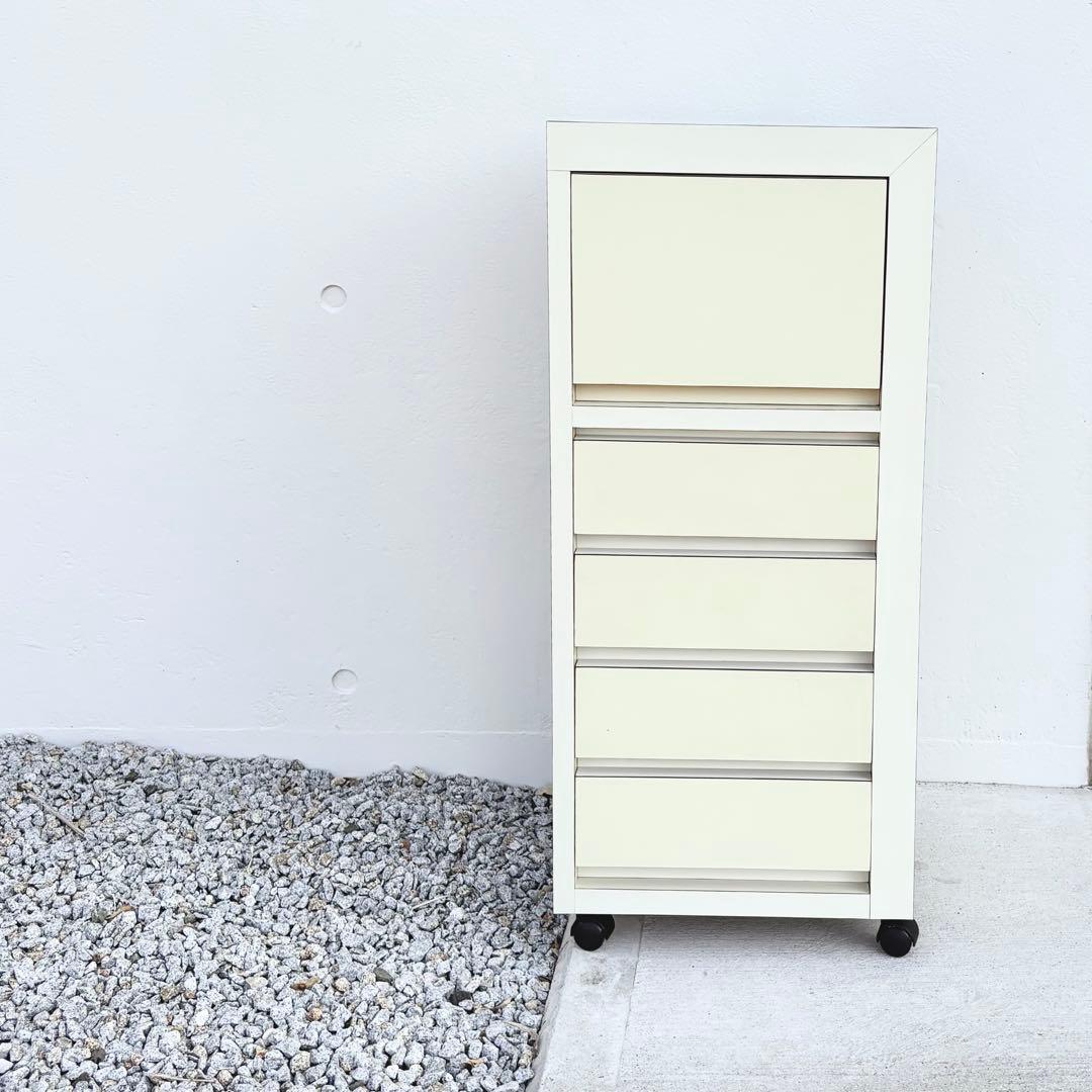 シェルフ チェスト 引出し キャスター付 ポストモダン