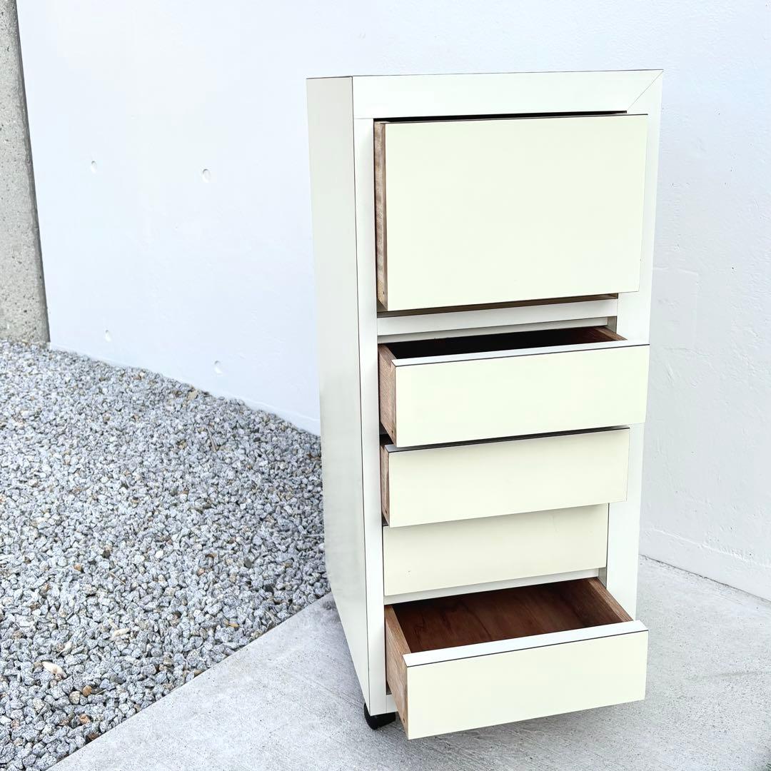 シェルフ チェスト 引出し キャスター付 ポストモダン