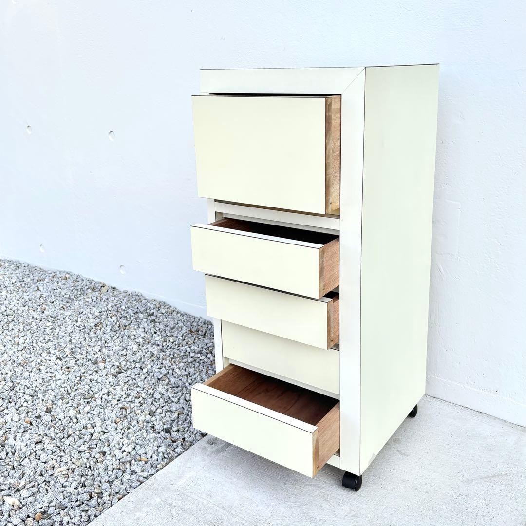 シェルフ チェスト 引出し キャスター付 ポストモダン